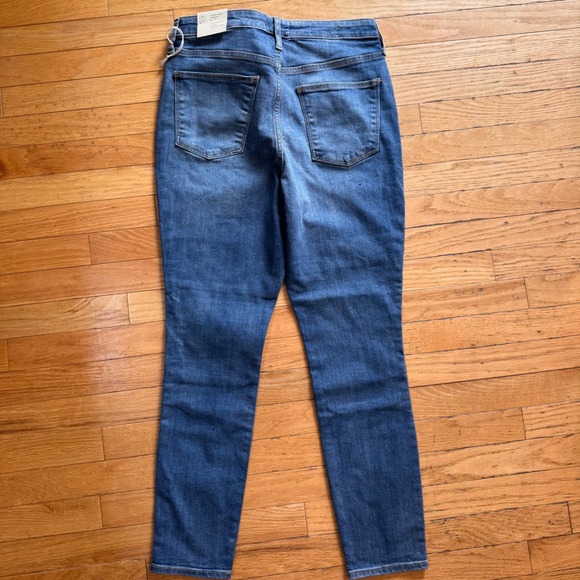 Universal Thread High Rise Skinny Patchwork Jeans Blue Womens 10/30R New - Picture 6 of 10